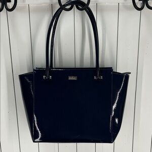 Kate Spade Glossy Black Tote